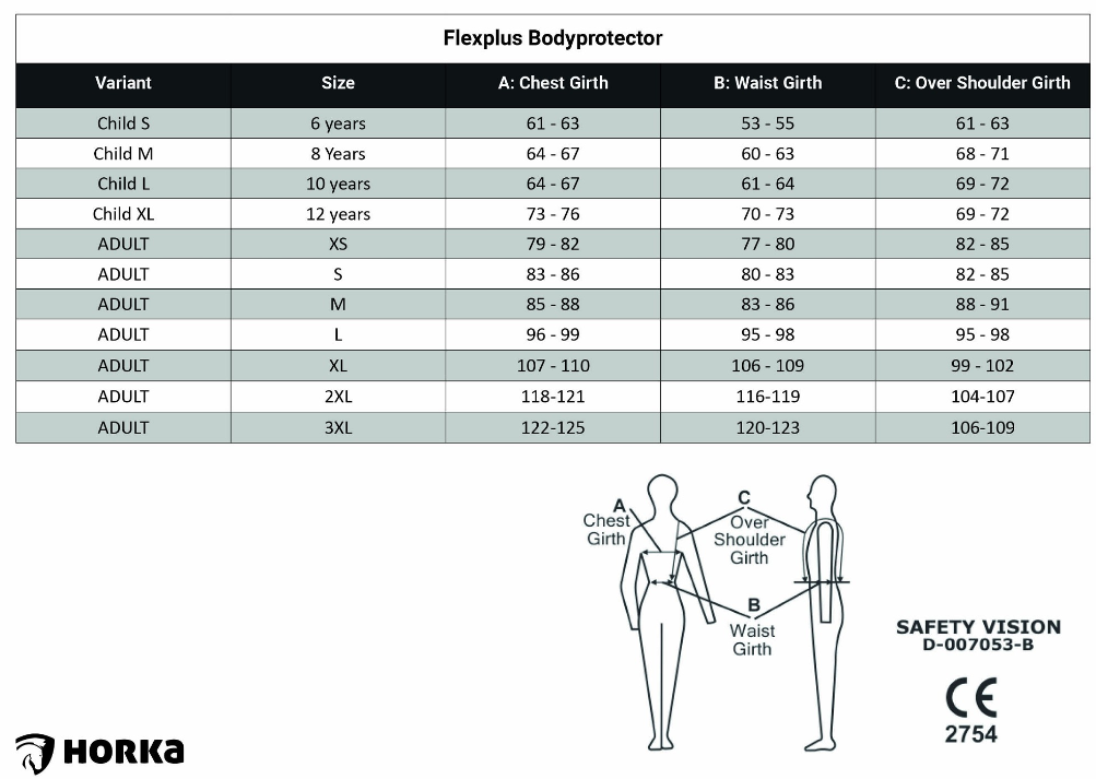 vestahorka size